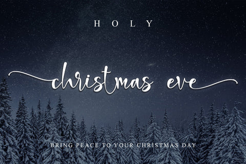 Holy Christmas Eve Font Letterara 