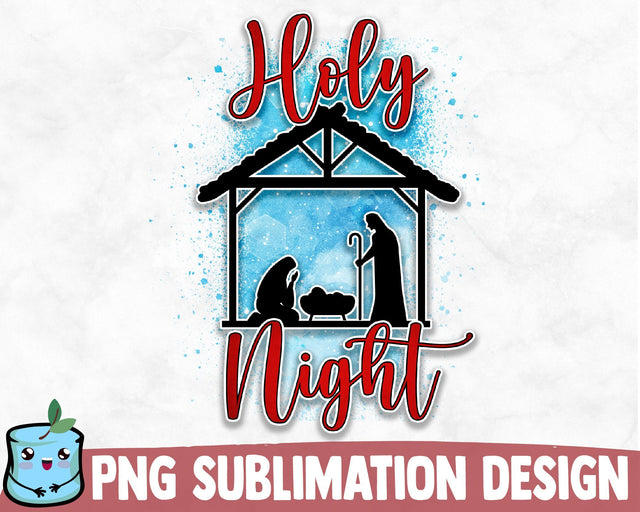 Holy Night Sublimation Design Sublimation MintyMarshmallows 