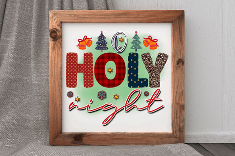 Holy night Sublimation PNG, Sublimation Christmas Design Sublimation Regulrcrative 