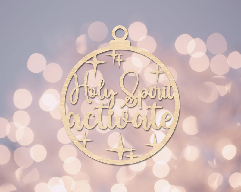 Holy Spirit Activate Laser SVG Cut File SVG HappyDesignStudio 