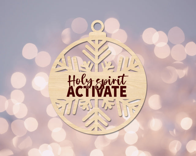 Holy Spirit Activate Laser SVG Cut File SVG HappyDesignStudio 