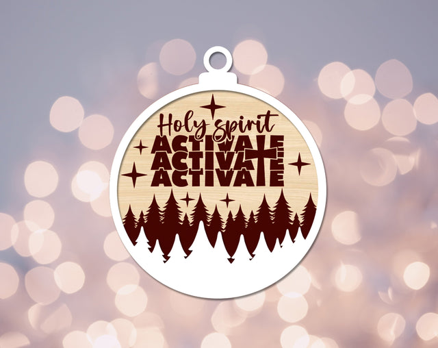 Holy Spirit Activate Laser SVG Cut File SVG HappyDesignStudio 