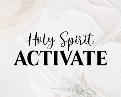 Holy Spirit Activate svg, Funny Christian Svg, Funny Viral Quote, Mom Life svg, Funny Christmas Svg, Religious Faith Svg, svg for cricut SVG Fauz 