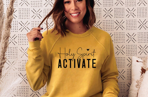Holy Spirit Activate SVG, PNG, Funny Christian Instant Download, Funny Viral Quote, Mom Life Shirt Design, Jesus Png, Religious Faith svg SVG MD mominul islam 