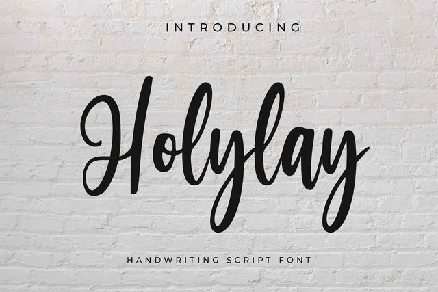 Holylay - Handwritten font Font LetterdayStudio 