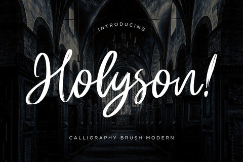 Holyson Calligraphy Brush Font Creatype Studio 