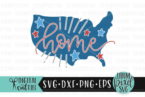 Home America Stars - Fourth of July SVG SVG Lilium Pixel SVG 