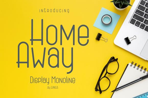 Home Away Font eknojistudio99 