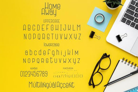 Home Away Font eknojistudio99 