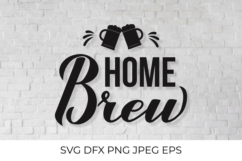 Home Brew calligraphy hand lettering - So Fontsy