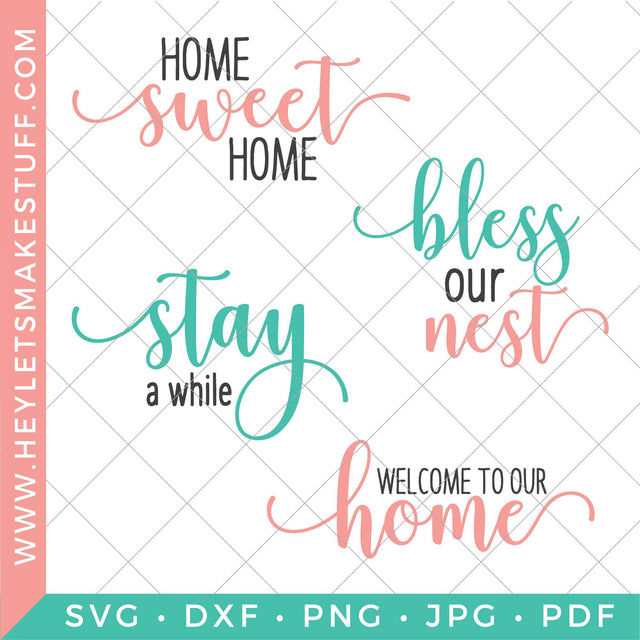 Home Bundle SVG Hey Let's Make Stuff 