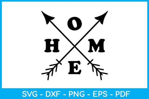 Home Crossed Arrows Funny SVG PNG PDF Cut File SVG Creativedesigntee 