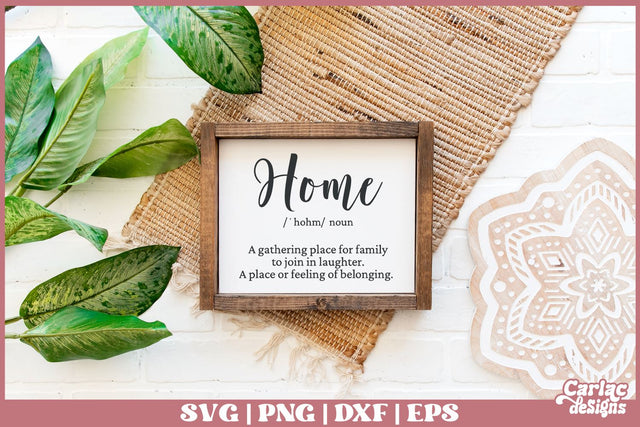 Home Definition SVG | Home Sign SVG SVG Carla C Designs 