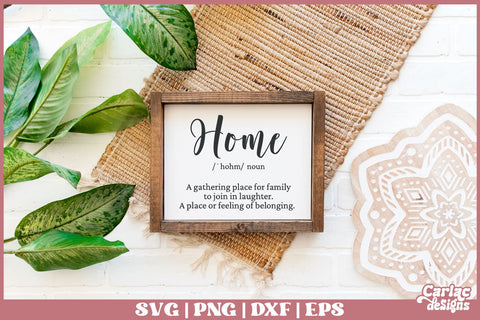 Home Definition SVG | Home Sign SVG SVG Carla C Designs 