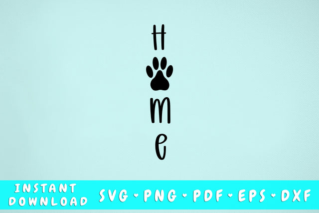 Home Dog Paw SVG SVG HappyDesignStudio 