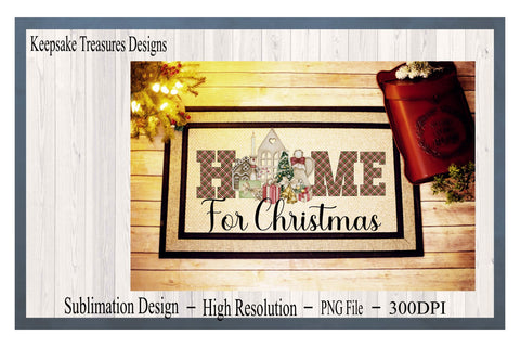 Home For Christmas Angel, PNG Sublimation Design Sublimation Keepsake Treasures Designs LLC. 