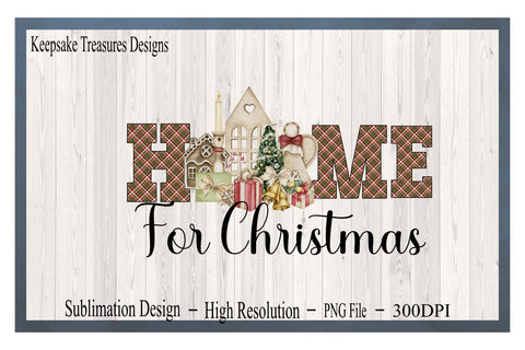 Home For Christmas Angel, PNG Sublimation Design Sublimation Keepsake Treasures Designs LLC. 