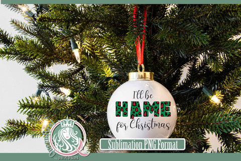 Home For Christmas Sublimation-Alabama Sublimation QueenBrat Digital Designs 