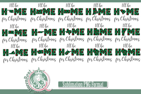 Home For Christmas Sublimation-Bundle Sublimation QueenBrat Digital Designs 