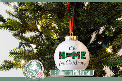Home For Christmas Sublimation-Connecticut Sublimation QueenBrat Digital Designs 
