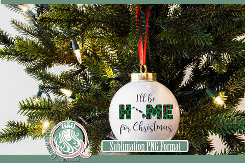 Home For Christmas Sublimation-Hawaii Sublimation QueenBrat Digital Designs 