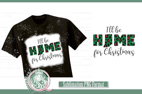 Home For Christmas Sublimation-Indiana Sublimation QueenBrat Digital Designs 