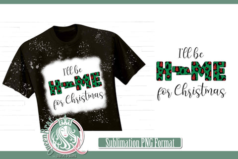 Home For Christmas Sublimation-Nebraska Sublimation QueenBrat Digital Designs 