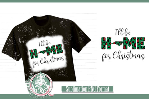 Home For Christmas Sublimation-North Carolina Sublimation QueenBrat Digital Designs 
