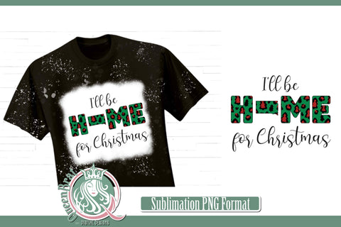 Home For Christmas Sublimation-South Dakota Sublimation QueenBrat Digital Designs 