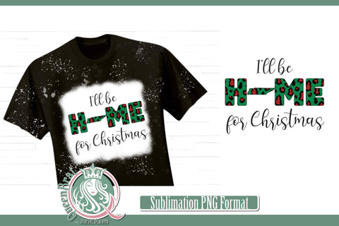 Home For Christmas Sublimation-Tennessee Sublimation QueenBrat Digital Designs 