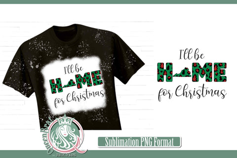 Home For Christmas Sublimation-Virginia Sublimation QueenBrat Digital Designs 