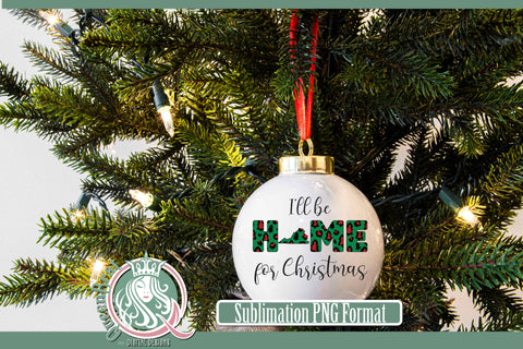 Home For Christmas Sublimation-Virginia Sublimation QueenBrat Digital Designs 