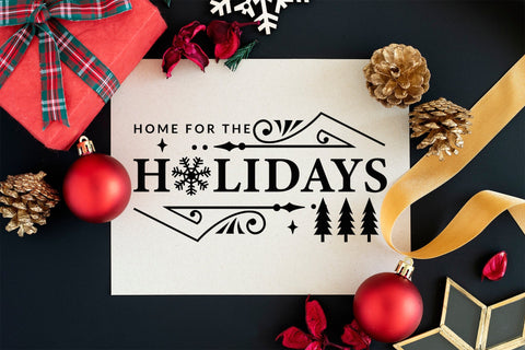 Home for the Holidays | Farmhouse Christmas SVG SVG CraftLabSVG 