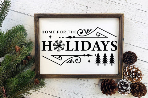 Home for the Holidays | Farmhouse Christmas SVG SVG CraftLabSVG 
