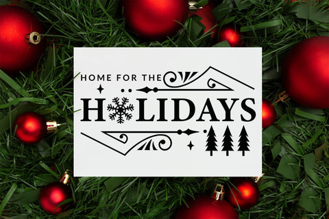 Home for the Holidays | Farmhouse Christmas SVG SVG CraftLabSVG 