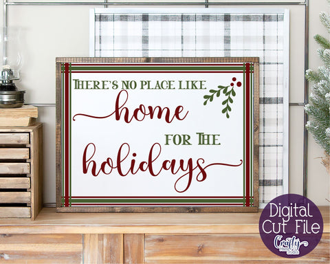 Home For The Holidays Svg, Christmas Svg, Farmhouse Svg SVG Crafty Mama Studios 