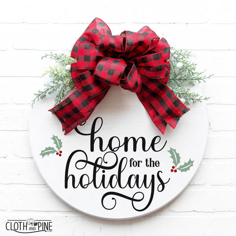 Home For the Holidays SVG Cloth and Pine Designs 