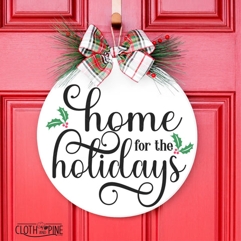 Home For the Holidays SVG Cloth and Pine Designs 