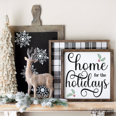 Home For the Holidays SVG Cloth and Pine Designs 
