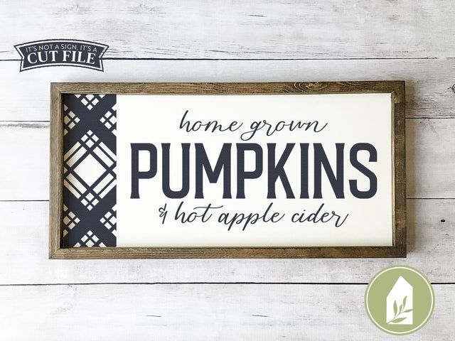 Home Grown Pumpkins SVG | Autumn SVG | Farmhouse Sign Design SVG LilleJuniper 