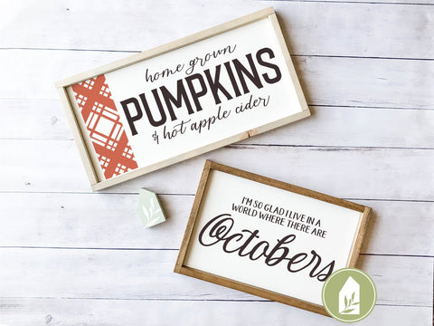Home Grown Pumpkins SVG | Autumn SVG | Farmhouse Sign Design SVG LilleJuniper 