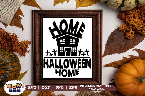 Home halloween home svg, halloween svg,witch svg,witch hat svg,trick or treat svg,happy halloween svg SVG Wowsvgstudio 
