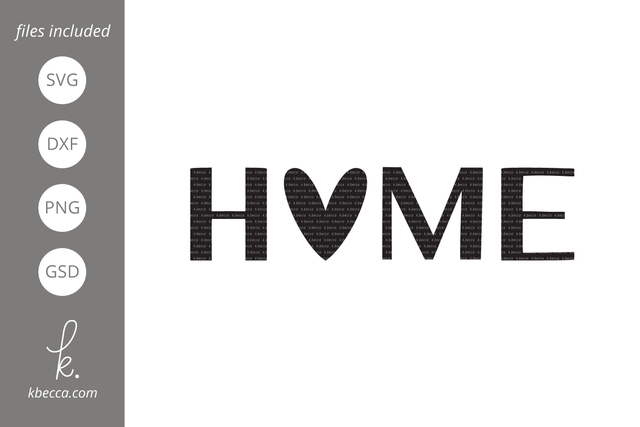 Home Heart SVG SVG k.becca 