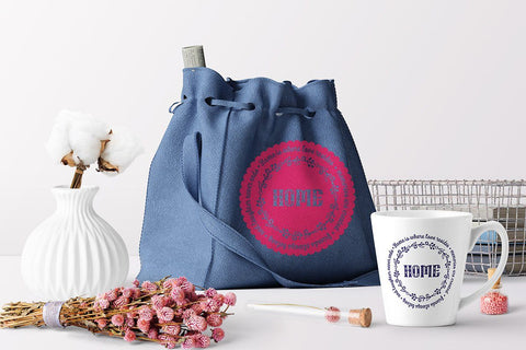 Home is where love resides, memories are created, friends always belong, and laughter never ends Family SVG Quote Round frame SVG Zoya Miller 