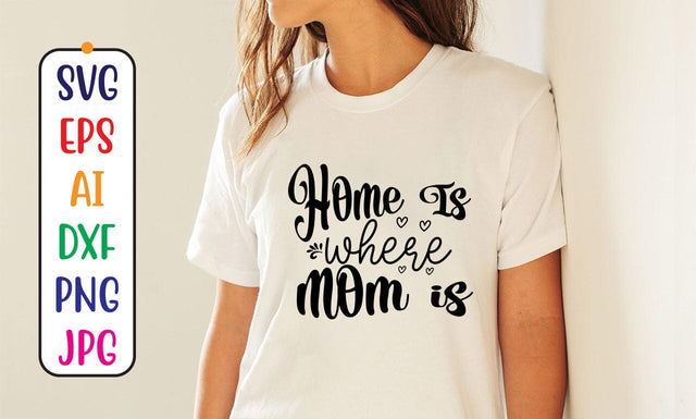 Home Is Where Mom Is SVG Cut File SVG Syaman 