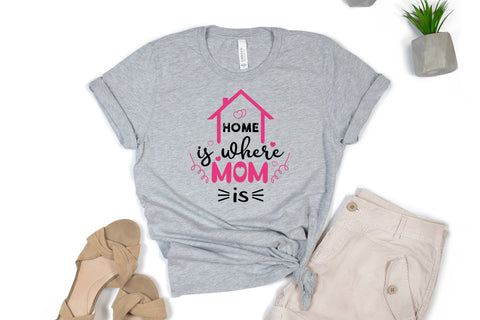 Home is where MOM is svg, Mother's Day svg Design SVG SmmrDesign 