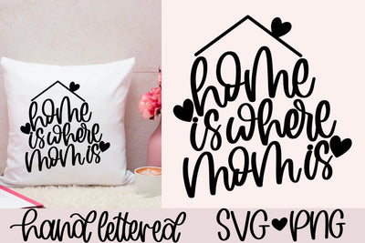 Home is where mom is SVG SVG AnitaAlyiaLettering 