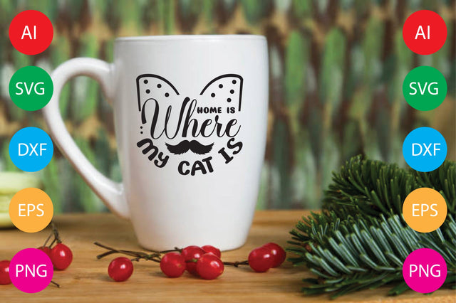 Home is Where My Cat is SVG CraftlabSvg29 
