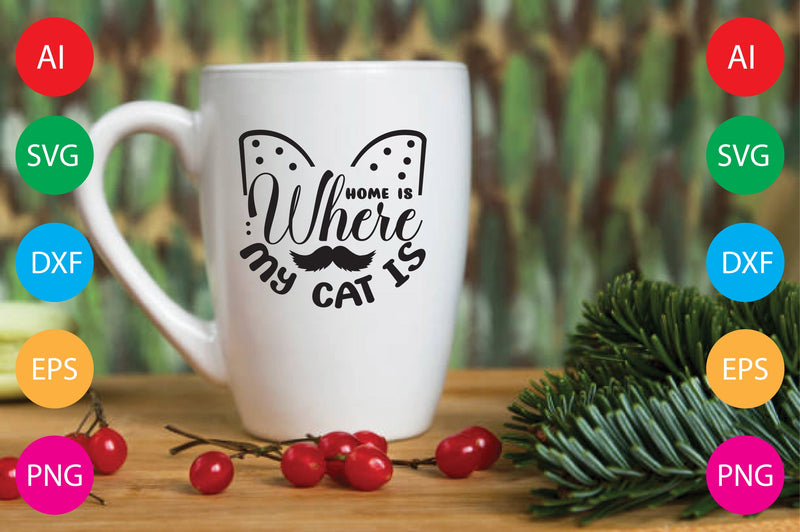 Home is Where My Cat is SVG CraftlabSvg29 