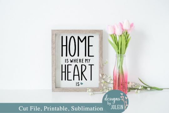 Home is where my heart is SVG Designs by Jolein 